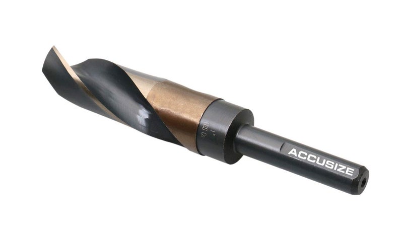 Accusize Industrial Tools 1'' ANSI M35(H.S.S. + 5% Cobalt) S and D Drill, 1/2'' Shank, 135 Degree Split Point, 0412-0001 - Image 1